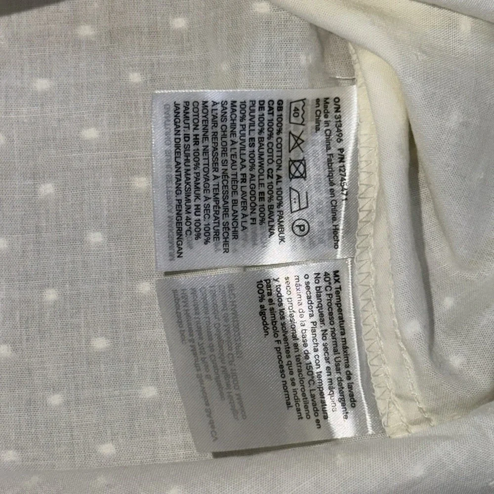 NWT Divided by H&M Smocked Poplin Dress Womens Small Cream Ivory Colorway
